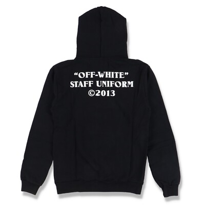 Off-White Black Staff Uniform Hoodie | Size M FW20 | eBay UK