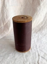 XL wooden vintage industrial sewing spool Crowley Columbus 12000 yds