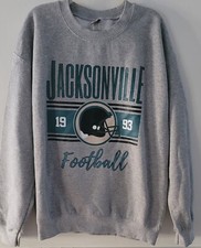 Vintage Jacksonville Football Gray CrewNeck Sweatshirt Jacksonville Jaguars Sz M