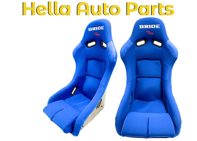 BRIDE VIOS III Blue Cloth Seats Low Max Vios JDM Bucket Racing Two Seats Pair