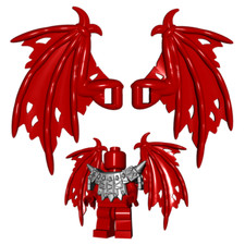 Custom Tattered Wings for Minifigures Pair -Pick your Color NEW