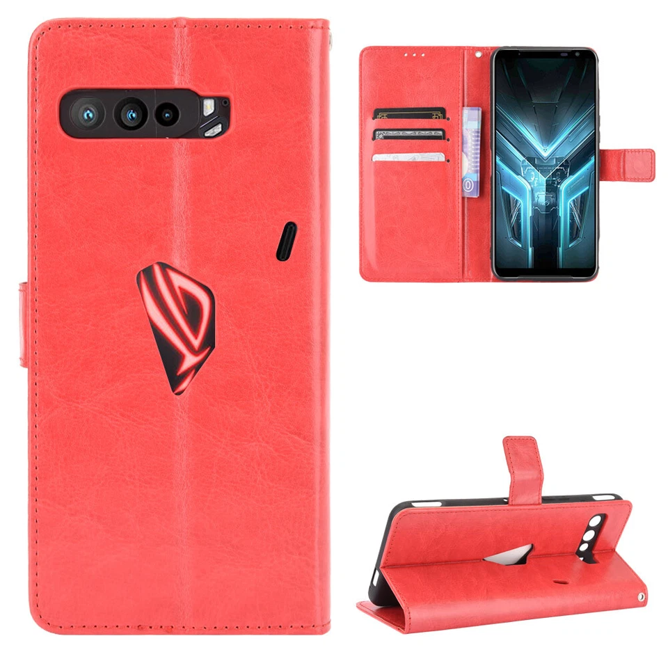 For ASUS ROG Phone 3 ZS661KS / 3 Strix Magnetic Flip PU Leather Wallet Book Case - Image 3 of 4