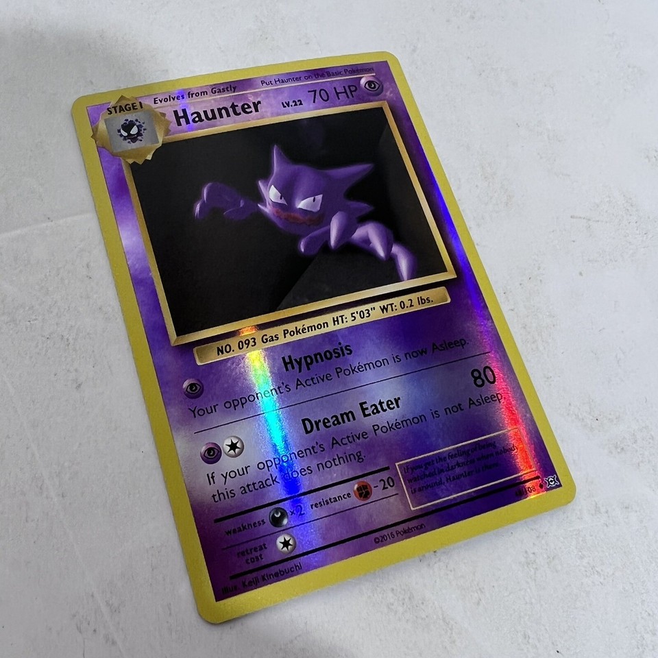 Carta Pokemon Haunter (48/108) - XY Evolutions - Versione Reverse Holo - Rara - Tipo Psichico - 3