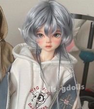 Muñeca 1/4 BJD ojos libres + juguete de resina boca arriba regalos cuerpo humano orejas de elfo orejas humanas