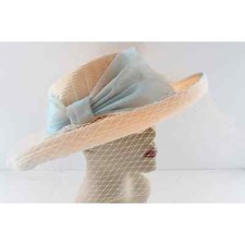 Bellissima Fine Millinery Fancy Sequined Wedding Church Hat 70 Tags HT208