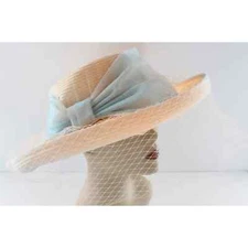 Bellissima Fine Millinery Fancy Sequined Wedding Church Hat $70 Tags #HT208