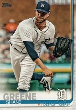 #229 Shane Greene Detroit Tigers 2019 Topps Series 1 Baseball Card DAV