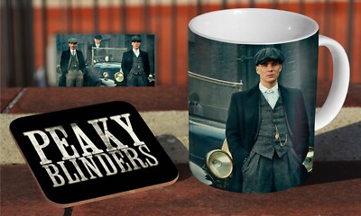 Peaky Blinders Auto - Keramik Kaffee-/Teetasse + passender Untersetzer 