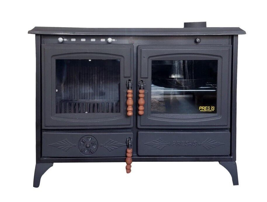 Cast Iron Stove with Oven, Cooker stove, Extra Large Fire Chamber, %100 Cast Iro