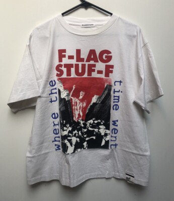 FLAGSTUFF T-shirt Tag Medium Fits Large Where the Time Went Japanese Streetwear