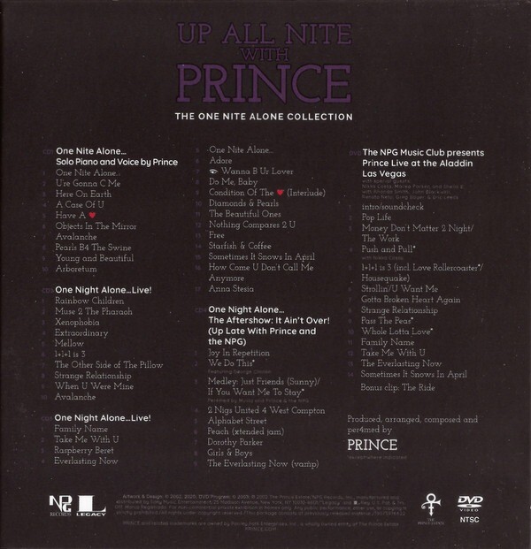 Up All Nite With Prince The One Nite Alone Collection By Prince The Revolution Cd For Sale Online Ebay