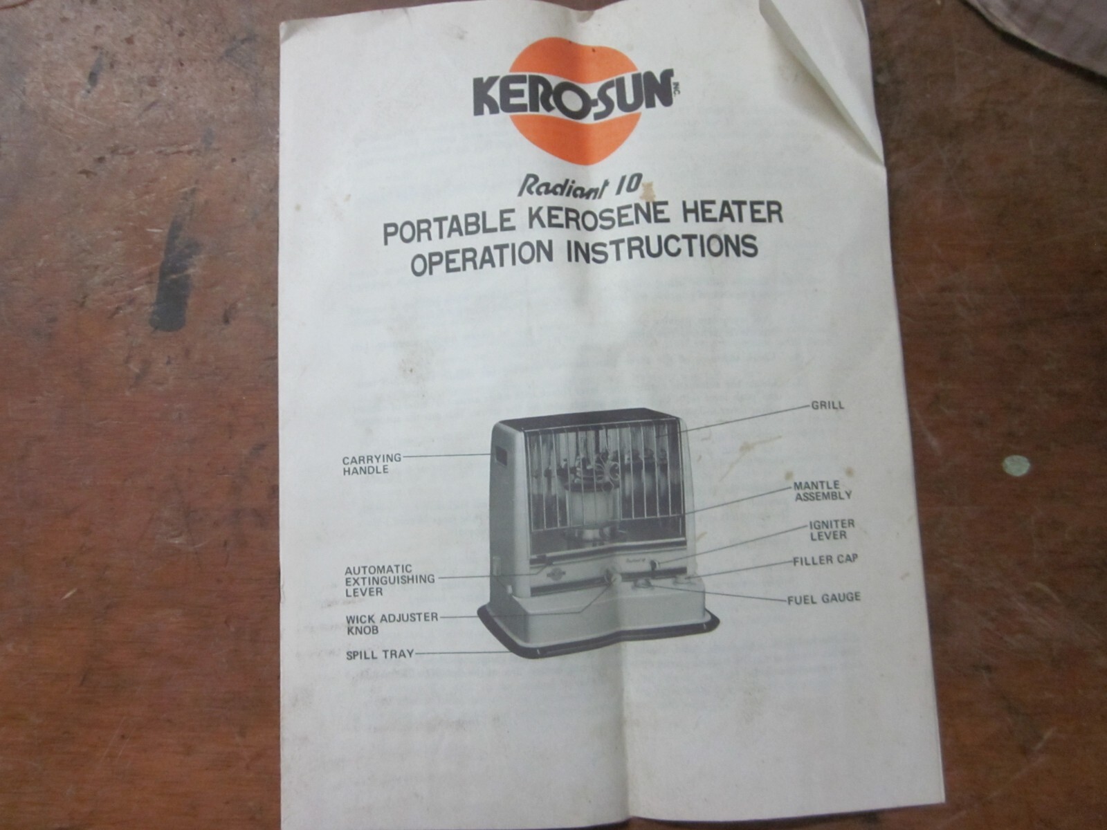 KeroSun Radiant 10 kerosene heater made in Japan the longburning