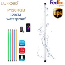 LUXCEO P120 Waterproof RGB LED Video Light Stick Wand 120cm with Remote Control