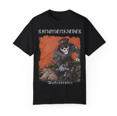 Unisex Double Sided Tee   Waffenbrüder by Kanonenfieber   Heavy Metal Shirt