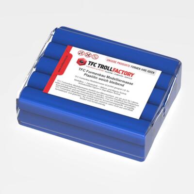 TFC Modelliermasse dunkelblau Plastilin weich bleib. schwefelfrei 5kg (5x1000g)