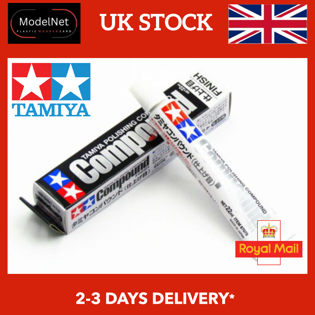 Tamiya Polishing Compound Finish 87070 22ml for Wooden Card Plastic Model Kit