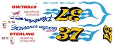  37 Mike Schmidt Sterling Camaro 1970-78 1/64th HO Scale Slot Car Decals