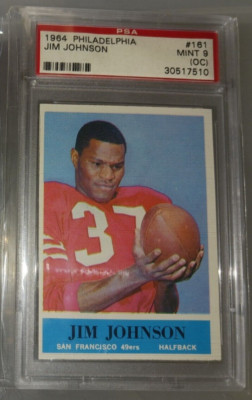 Jimmy Johnson Rookie Card 1964 Philadelphia #161 Jim Jimmy Johnson ROOKIE RC San Francisco 49ers ...