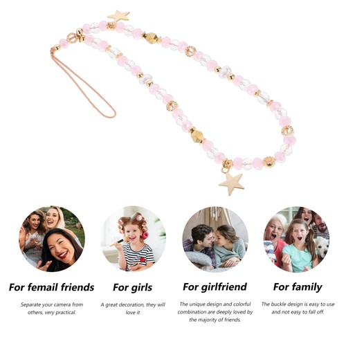 Phone Chain Beaded Cellphone Charm Phone Lanyard Strap Charm Hanging Pendant - Zdjęcie 5 z 12