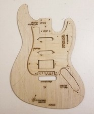 Custom Hybrid Guitar Body Template St/Tele/Jazz Scaled Down J Shape Six 3ply 6T6