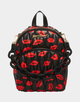 NWT BLACK n RED BETSEY JOHNSON LIP KITSCH BACKPACK BETSY JOHNSON KITSCH BACKPACK – Paasolainen main image 2
