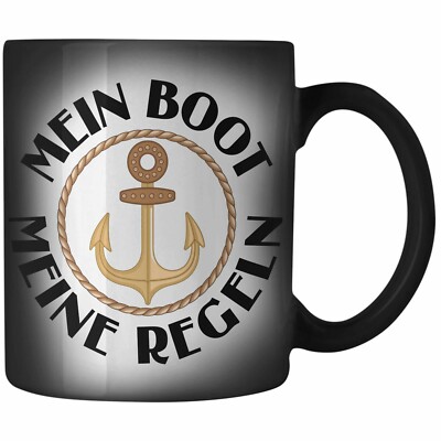 Trendation - Kapitän Zaubertasse Geschenk Käptn Lustiger Spruch Bootsfahrer Spor