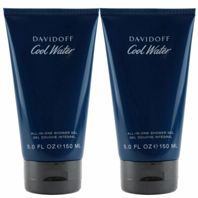 Davidoff Cool Water Man 2 x 150 ml All in One Showergel Shower Gel Set