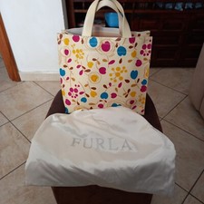Borsa A Mano Furla Multicolor, Pvc, Ciondolo; Mis. 30x32x15, Con Custodia Orig.