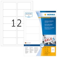 Herma 10304 AblöSbare Etiketten A4 88,9X46,6 Mm Weiß Movables/AblöSbar Papier Ma