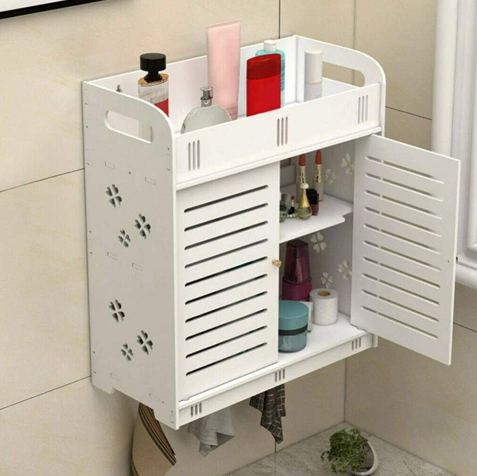 Small wall mounted cabinet clearance for bathroom