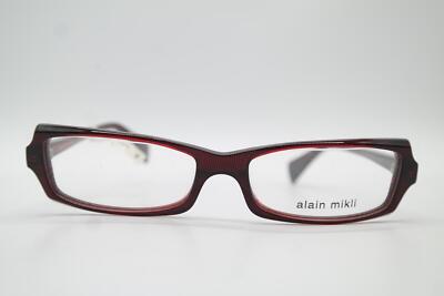 Vintage Alain Mikli A0210 Burgundy Square Glasses Eyeglass  display picture 1