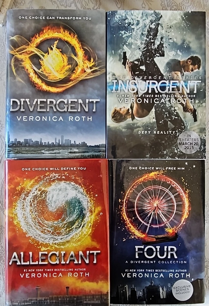 Lot 4~Divergent Series~Veronica Roth 4 Book Set Insurgent.
