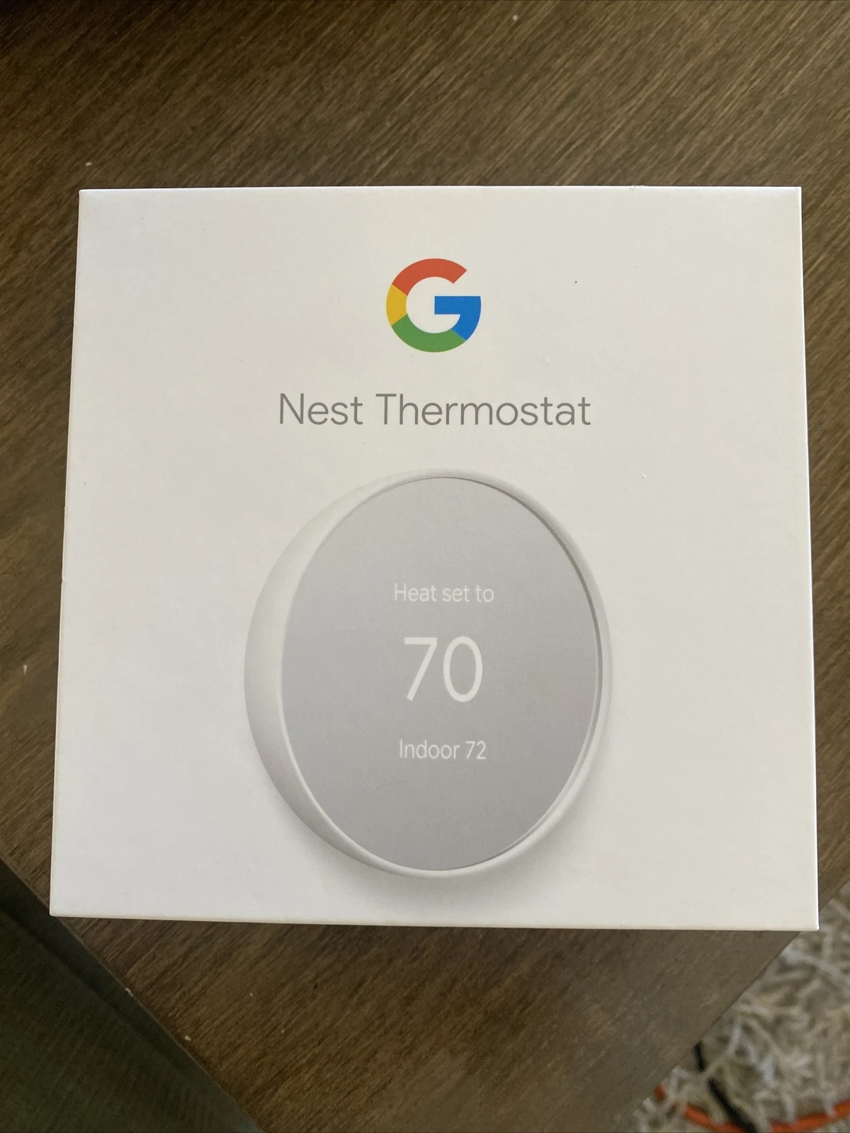 Google Nest Thermostat G4CVZ Programmable Wi-Fi Thermostat - Snow