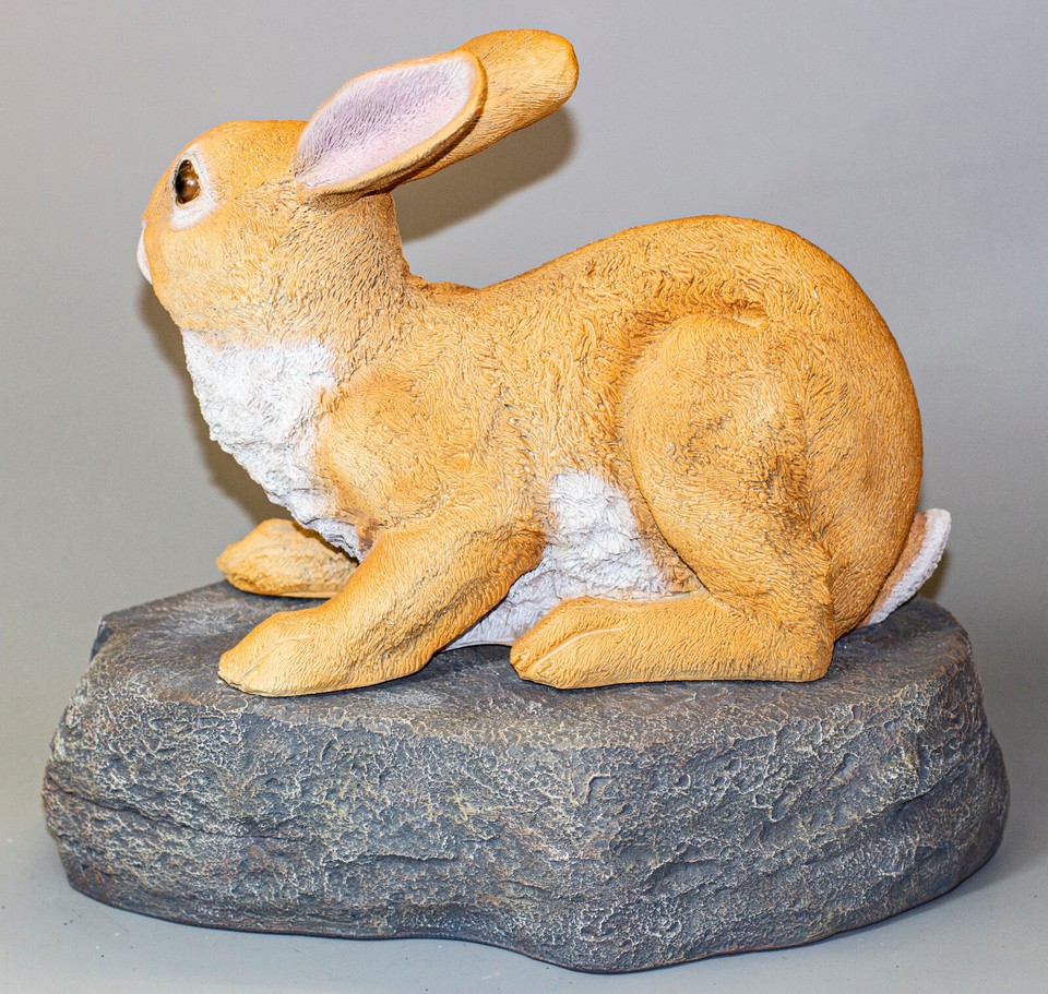 Rabbit Memorial Stone Bunny Urn Pet Ashes Sculpture Keepsake Grave ...