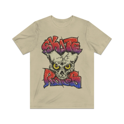 Skate Rags Graffiti Skull 1985 Vintage Men