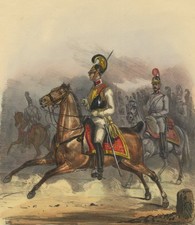&Ouml;STERREICH - Uniformwerk Eckert & Monten - K&uuml;rassiere - Lithographie um 1840