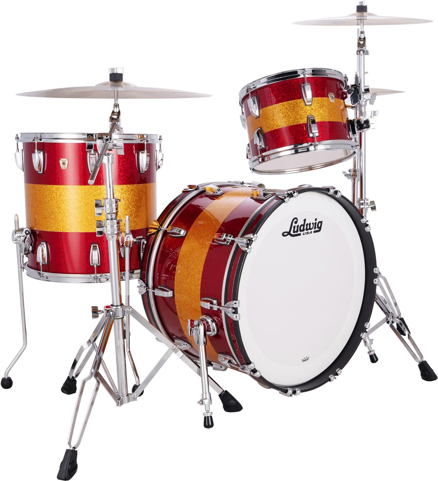 Набор из 3-х частей Ludwig Classic Maple Fab - Трехдиапазонный красныйзолотой 469190₽