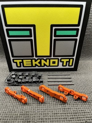 TEKNO EB/NB48 2.1 2.2 SCT410 2.0 ABCD HINGE PINS BRACES ORANGE CERAKOTE