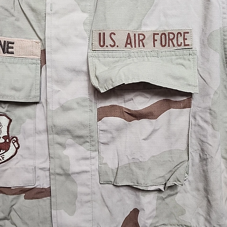US Air Force Desert Camo Combat Jacket S Military Tactical DCU Uniform USCENTAF - Image 4 of 4