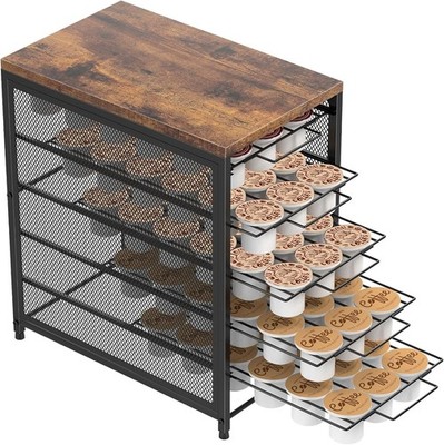 Coffee Pod Holder for Counter, 5 Tier Coffee Pod Drawer for Keurig Pod Storage