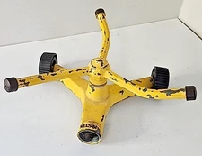 Vintage Nelson Metal Rotating Poppy Lawn Watering Sprinkler Working Garden