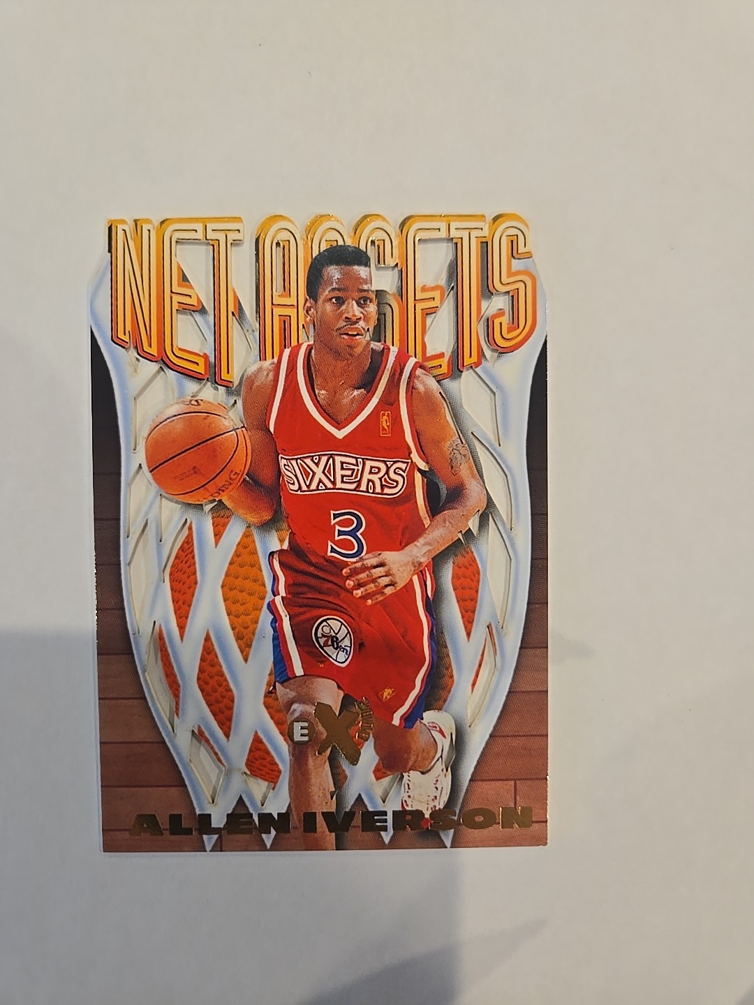 1996-97 **MINT** Skybox E-X2000 Net Assets Allen Iverson #7 (RC)  **MINT**