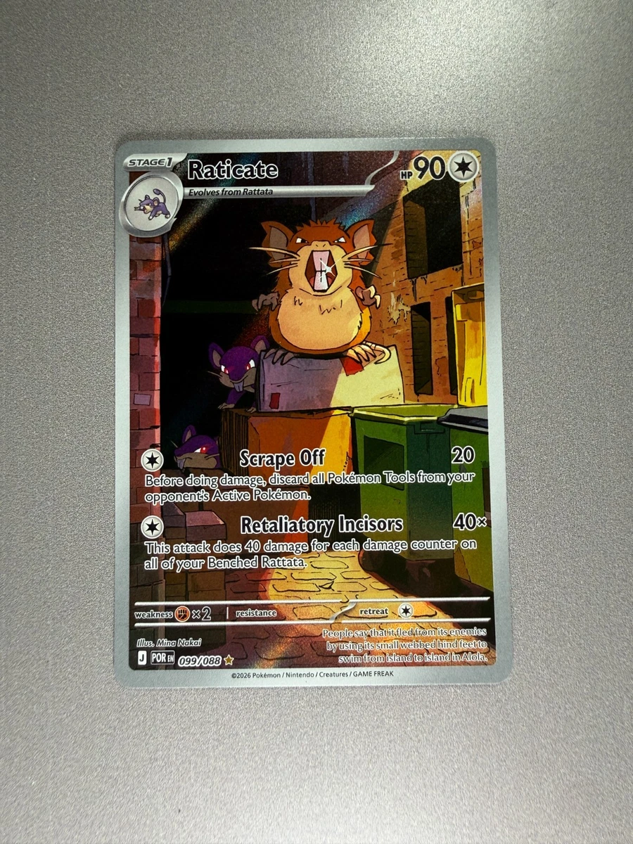 Raticate Pokémon TCG Cards for sale | eBay