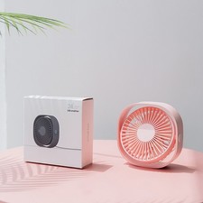 USB Desk Fan, 3 Speeds with Strong Airflow, 5 Inch Quiet Small Portable Table  