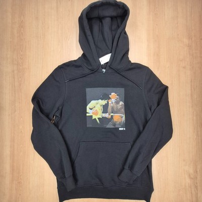 Rocky Punch Hoodie Herren M Schwarz Boxen Film Print Kapuzenpullover NWT