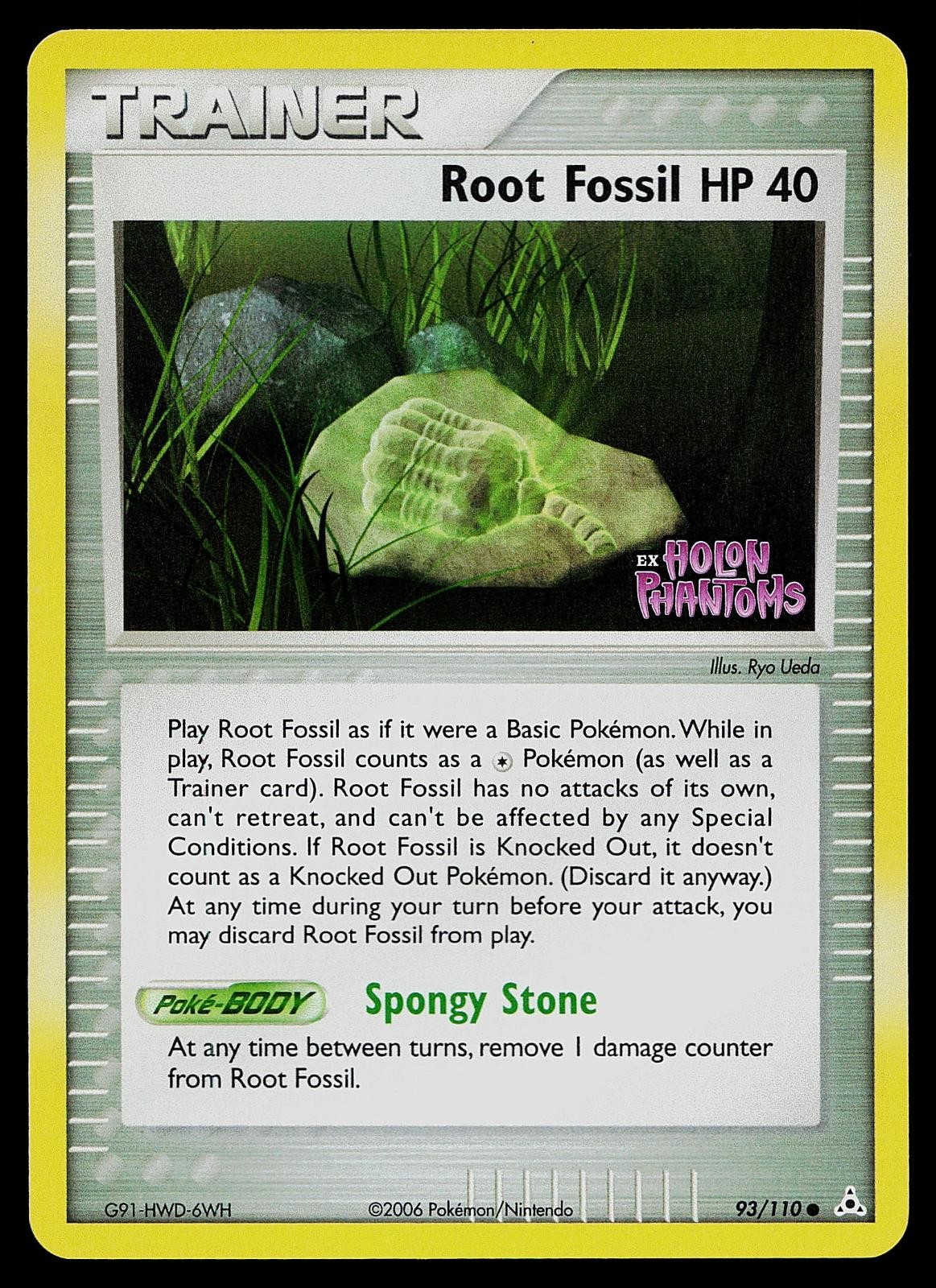 Pokemon Card - Root Fossil Legend Maker 80/92 Reverse Holo Stamped