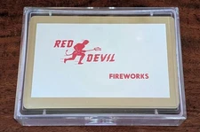 RaRe VinTagE 50s or 60s RED DEVIL FIREWORKS Playing Cards by DEVILLE 
