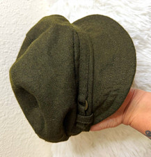 Green Solid Newsboy Cap Hat for Unisex Adults, One Size Fits Most