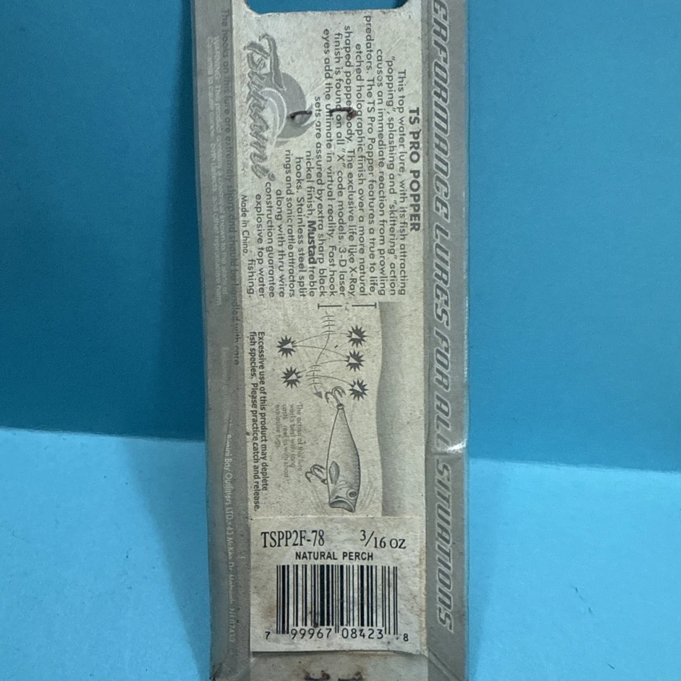 Lote de 5 señuelos Tsunami T5 Pro Popper 3/16 oz Topwater, nuevos en caja, 5 colores diferentes Foto 3 de 4