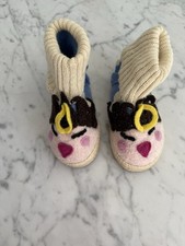 Garnet Hill Angel Slippers Boiled Wool Toddler Size 05 Winter Christmas
